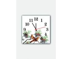 Bonamaison Horloge Murale en MDF, Multicolore, 30 x 30 cm