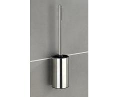 Wenko 23355100 Turbo-LOC Brosse WC Mural, Acier Inoxydable, Brillant, 8,5 x 40 x 9 cm