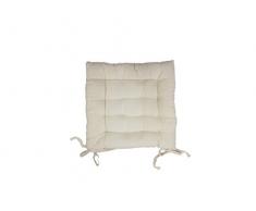 Soleil dOcre 005033 Panama Dessus de Chaise Capitonné Coton Ecru Soleil dOcre 005033 Panama Dessus de Chaise Capitonné Coton Ecru 40 x 40 x 5 cm