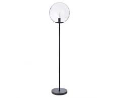 Luminaire Globus, lampadaire dÃ©coratif mÃ©tal/verre, 40 W, noir, Ã¸ 34 x H 160 cm