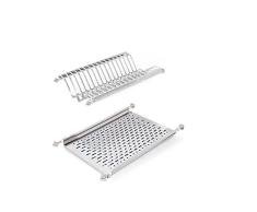 Emuca - Ãgouttoir Suspendu pour Assiettes et Verres en Acier Inoxydable pour Meuble Cuisine de Largeur 50cm