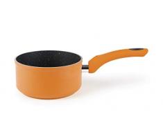 Excelsa Color & Stone Casserole Anti-adhÃ©sif 1Â manche 16Â cm, aluminium, orange