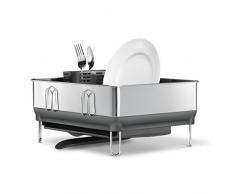 Simplehuman KT1179 Ãgouttoir Compact en Acier Inoxydable brossé, Acier Inoxydable brossé, W 38.0cm x H 33.5cm x D 43.0cm
