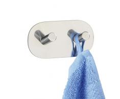 Wenko 4466100100 Crochet Mural Duo Acier Affiné Brillant