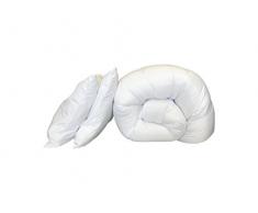 Espritzen - Pack couette 4 Saisons 200x200 cm + 2 oreillers 60x60 cm - Microfibre - Blanc