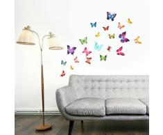 Walplus - Autocollant Mural Décoration 28 Papillon Individuel Décalque