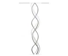 Home fashion Scherli Panneau Coulissant en Lin et Polyester Motif Vagues 245 x 60 cm