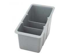 Delfinware Ãgouttoir à Couverts en Plastique Box, Gris
