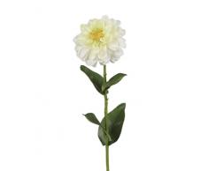 BELLAFIORA 01AMAZ019404 Fleurs Artificielles Zinnia Crème 60 cm