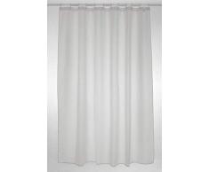 Rideau de Douche uni en Polyester - Couleur : Blanc - Dimensions : 180 x 200 cm