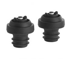 Trudeau 0971517 Bouchon Bouteille Noir Lot de 2