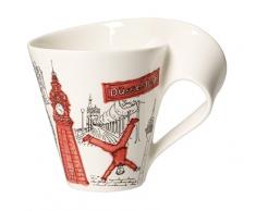 Villeroy & Boch Cities of the World Tasse à café Düsseldorf, 300 ml, Porcelaine Premium, Blanc/Multicolore