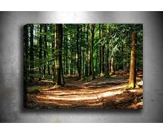 Bonamaison Peinture sur toile, multicolore, 50 x 70 cm - Conçu et fabriqué en Turquie