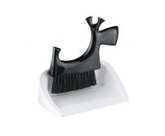 Koziol 5051526 Pelle et Balayette de Table, Plastique, Blanc/Noir, 10,9 x 16,7 x 12,8 cm