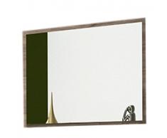 Studio Decor Miroir Mural avec Cadre Cordoba, Couleur Bois cérusé Marron, 75 x 90 x 2 cm