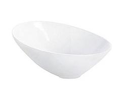 ASA Bol asymÃ©trique en cÃ©ramique - 22,5 x 17 x 11 cm - Blanc Brillant