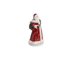 Villeroy & Boch - Christmas Toys Memory Père Noël rotatif, figurine de Père Noël avec fonction rotative, porcelaine dure, métal, multicolore