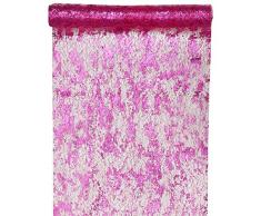 Santex 4721 Chemin de Table Fantaisie Brillant Polyester Fuchsia