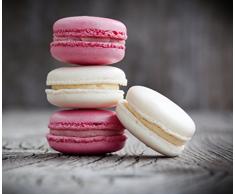 Wenko 2713650100 Fond de hotte en verre Macarons 60x50 cm, trempÃ©, Multicolore, 61 x 51 x 2 cm