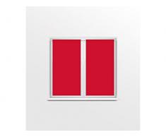 Soleil dOcre 044541 Dolly Paire de Brise Bise Polyester Rouge 60 x 120 cm