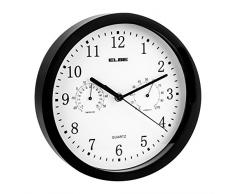 Elbe RP-1005-N Horloge Murale avec thermomètre et hygromètre