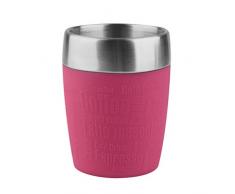 Tefal Travel Tasse en Acier Inoxydable, Acier Inoxydable, Rose, 200 ML