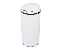Beldray BW07022SSGP Poubelle Ronde Ã capteur, Blanc, 40L