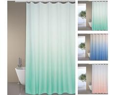 MSV 144006 Rideau de Douche, Polyester, Vert, 180 x 200 cm