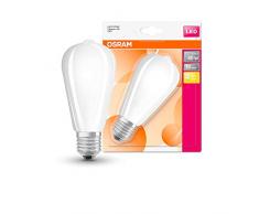 OSRAM Ampoule LED | Culot E27 | Blanc chaud | 2700 K | 4,50 W équivalent 40 W | dépolie | LED Retrofit | Forme édison