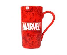 Marvel MUGLMV01 Tasse à café crème avec Logo en céramique - 500 ML - Rouge