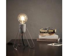 Versanora Lampe de bureau Piccola pour chevet rétro industriel rose dorée VN-L00022-EU
