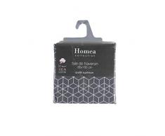 Douceur dIntérieur OPTIC Taie de Traversin Coton Anthracite/Blanc 85 x 185 cm