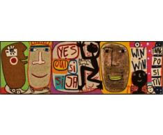 Wash+Dry - Tapis Think Positiv 60x180, Coloré