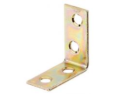 Équerre de chaise - acier, galvanisée bichromatée, 30 x 30 x 14 mm / 12 pcs