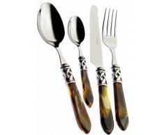 Casa Bugatti ALBHM-C4250 Aladdin Manche Corne Ensemble de couverts, 24 piÃ¨ces