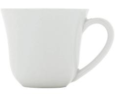Alessi Ti05/76 Ku Tasse Ã Moka en Porcelaine Blanche, Set de 4 PiÃ¨ces