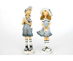 Sukima Decor Figurine avec Motif Nenes Marins, RÃ©sine, Bleu, 23Â cm