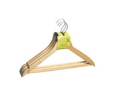 ORYX 5150532 Lot de 3 cintres courbés en Bois 450 mm