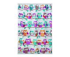 GMMH Rideau de Douche Anti Moisissure Effet Baignoire Rideau ImpermÃ©able avec 12Â Anneaux (Hibou)