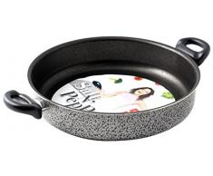 Home SaltNPepper Sauteuse Antiadhérente avec 2 Poignées, Aluminium, Noir/Gris, 30 cm