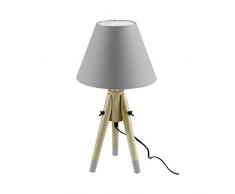 ZONS Lampe Ã Poser Scandinave 4 Couleurs H50cm Gris