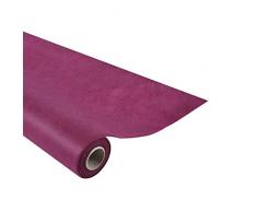 Viphome 6NAJ037PR Nappe Effet Tissu Prune 120 x 1000 cm