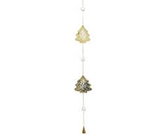 Festive Productions Guirlande en mÃ©tal avec Arbres, 116Â cm, Plastique, dorÃ©, 10 x 3 x 116 cm