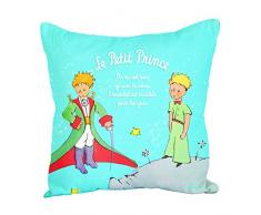 LE PETIT PRINCE 525522 Coussin pour 2 Personnages, Polyester, Multicolore, 45 x 45 x 6 cm