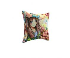 Picanova Coussin dÃ©coratif, Satin, Multicolore, 40 x 40 cm