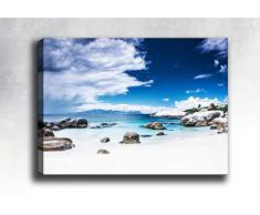 Bonamaison Peinture sur toile, multicolore, 50 x 70 cm - Conçu et fabriqué en Turquie