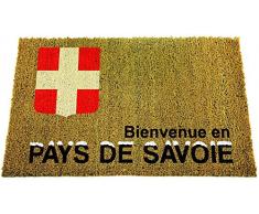 ID Mat Tapis Paillasson, Fibres Coco Naturelles sur Semelle PVC, Beige, 40 x 60 x 1,5 cm