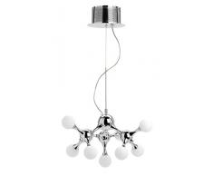 Mathias 3277065 Lustre 9L EOLE D35 H120, MÃ©tal, G4, 20 W, Fer chromÃ©, X CM