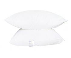 Abeil Oreiller SoClean antitache Lot de 2 oreillers Coton 60 x 60 cm