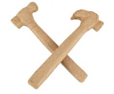 Country Love Crafts Papier Mache Figurine en Papier mÃ¢chÃ© en Forme de Marteau